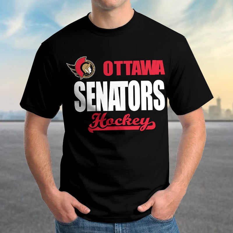 LIMITED EDITION - NEW CUSTOMIZED NHL29 OSN OTTAWA SENATORS T-SHIRT FOR FAMILY (ADULTS & KIDS)