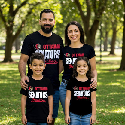 LIMITED EDITION - NEW CUSTOMIZED NHL29 OSN OTTAWA SENATORS T-SHIRT FOR FAMILY (ADULTS & KIDS)