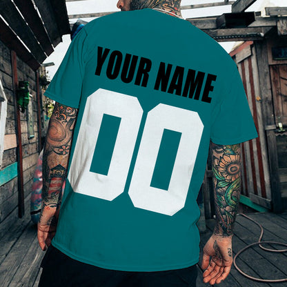 LIMITED EDITION - NEW CUSTOMIZED NHL32 SJS SAN JOSE SHARKS T-SHIRT FOR FAMILY (ADULTS & KIDS)