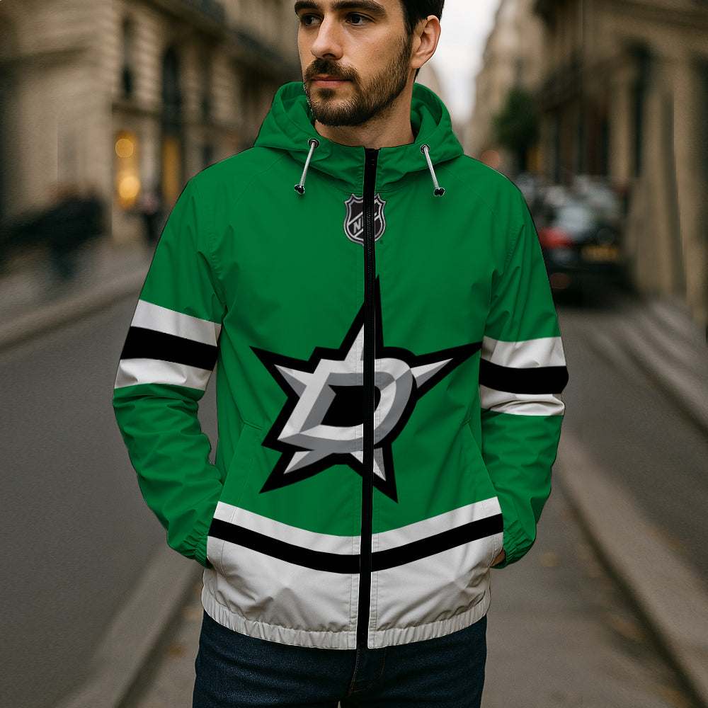LIMITED EDITION - NEW CUSTOMIZED NHL15 DLS DALLAS STARS WINDBREAKER JACKET