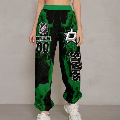 LIMITED EDITION - NEW CUSTOMIZED NHL15 DLS DALLAS STARS LONG PANTS