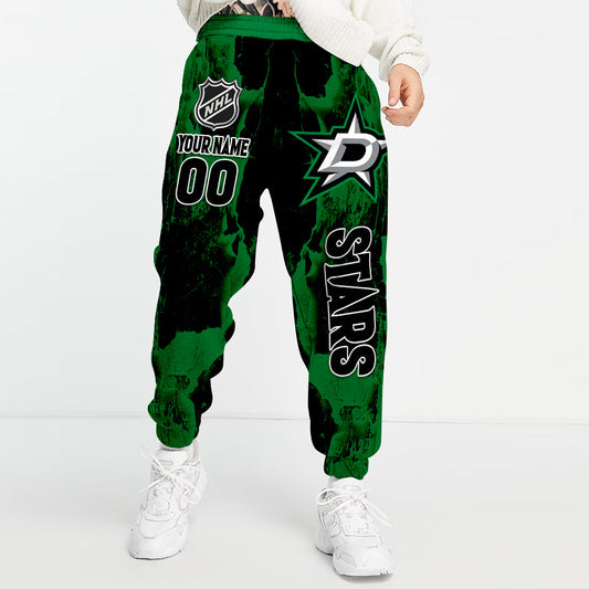 LIMITED EDITION - NEW CUSTOMIZED NHL15 DLS DALLAS STARS LONG PANTS
