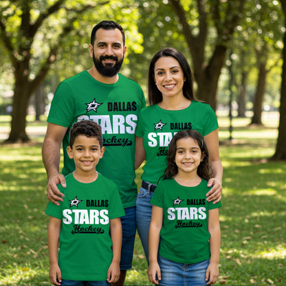 LIMITED EDITION - NEW CUSTOMIZED NHL15 DLS DALLAS STARS T-SHIRT FOR FAMILY (ADULTS & KIDS)