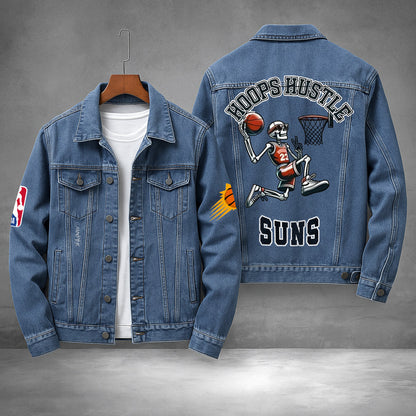 LIMITED EDITION - NEW PREMIUM NBA21 PS PHOENIX SUNS DENIM JACKET