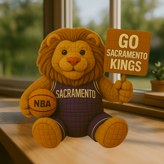 Limited Edition - NBA 16 SK Sacramento Kings Handmade Crochet