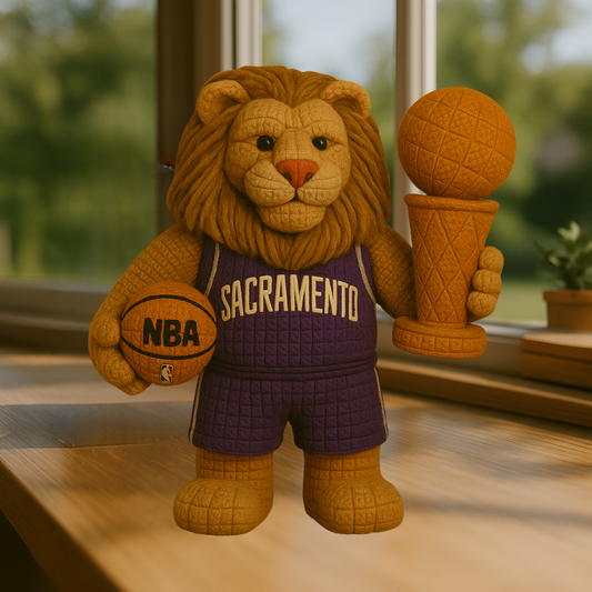 Limited Edition - NBA 16 SK Sacramento Kings Handmade Crochet