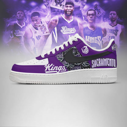 LIMITED EDITION - NEW CUSTOMIZED NBA16 SC KINGS AF1 SHOES