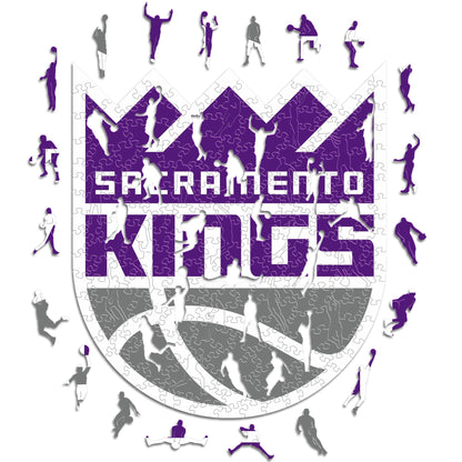 LIMITED EDITION - NEW CUSTOMIZED NBA16 SK SACRAMENTO KINGS WOODEN PUZZLE