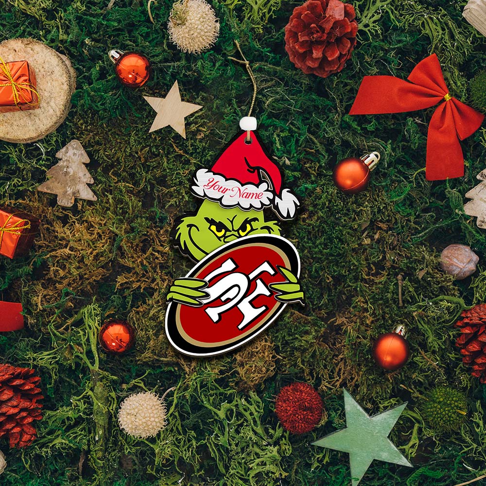 LIMITED EDITION - NEW CUSTOMIZED NFL11 SF49 SAN FRANCISCO 49ERS ACRYLIC ORNAMENT