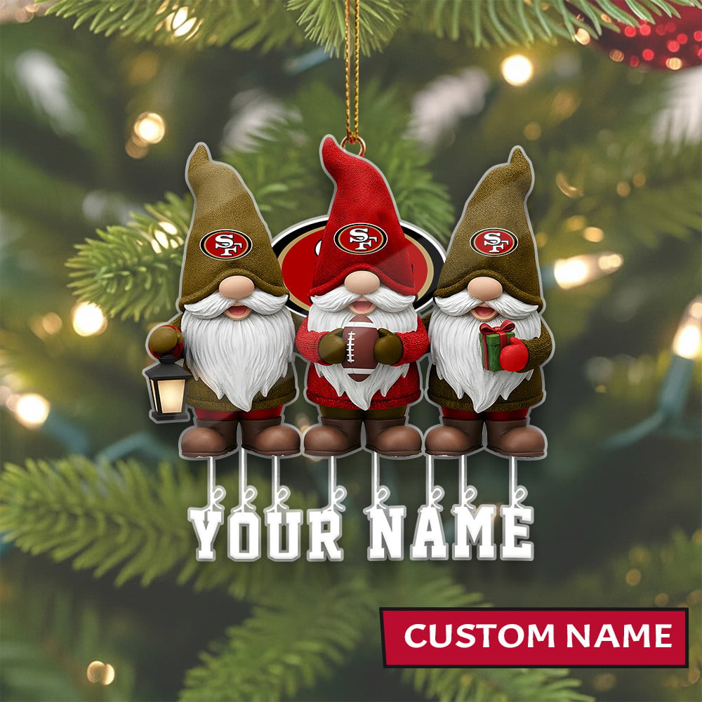 LIMITED EDITION - NEW CUSTOMIZED NFL11 SF49 SAN FRANCISCO 49ERS ORNAMENT