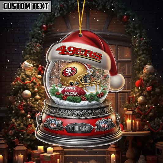 LIMITED EDITION - NEW CUSTOMIZED NFL11 SF49 SAN FRANCISCO 49ERS ORNAMENT