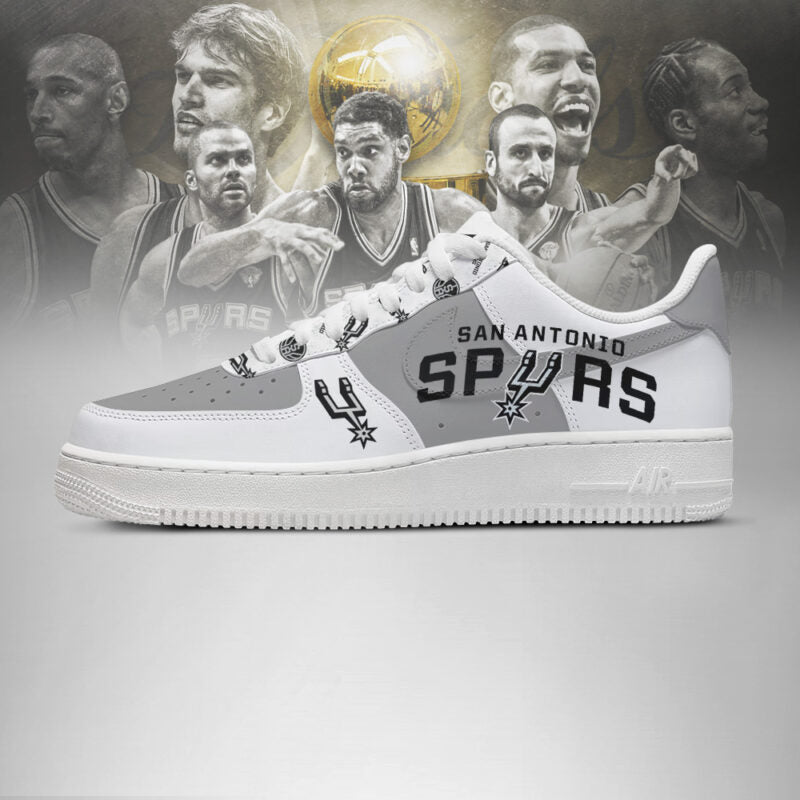 LIMITED EDITION - NEW CUSTOMIZED NBA23 SA SPURS AF1 SHOES