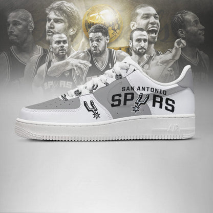 LIMITED EDITION - NEW CUSTOMIZED NBA23 SA SPURS AF1 SHOES