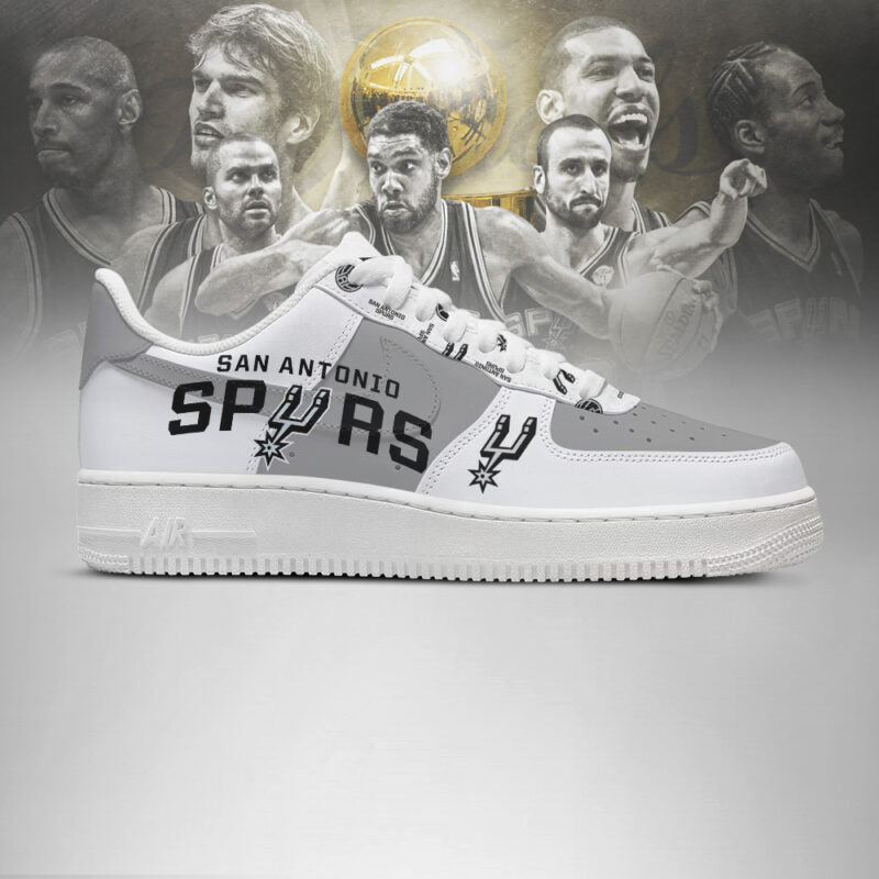 LIMITED EDITION - NEW CUSTOMIZED NBA23 SA SPURS AF1 SHOES