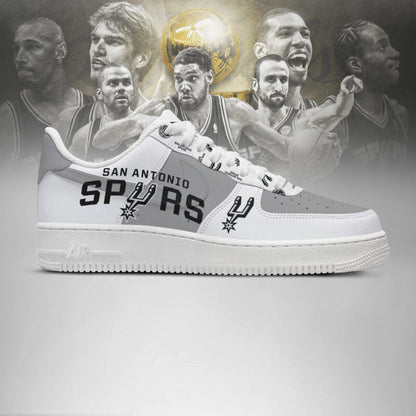 LIMITED EDITION - NEW CUSTOMIZED NBA23 SA SPURS AF1 SHOES
