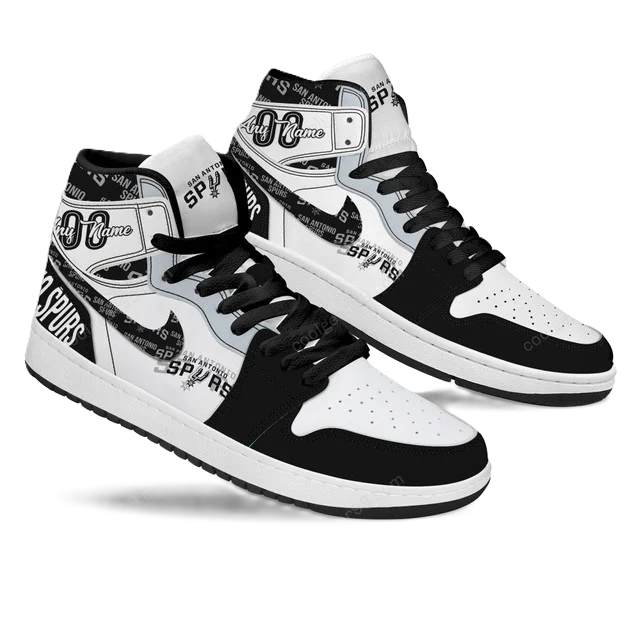 LIMITED EDITION - NEW CUSTOMIZED NBA23 SA SPURS AIR JORDAN SNEAKERS