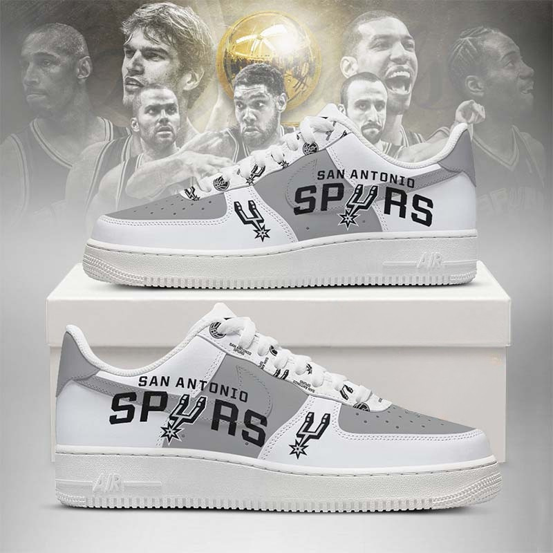 LIMITED EDITION - NEW CUSTOMIZED NBA23 SA SPURS AF1 SHOES