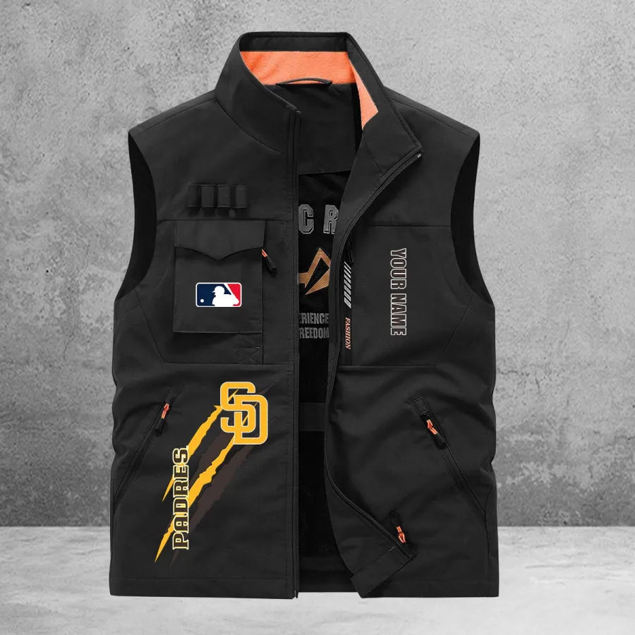 LIMITED EDITION - NEW CUSTOMIZED MLB18 SDP SAN DIEGO PADRES SLEEVELESS VEST