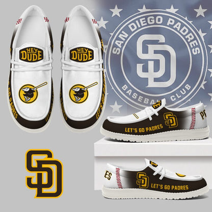 LIMITED EDITION - NEW CUSTOMIZED MLB18 SD PADRES LOAFER SHOES
