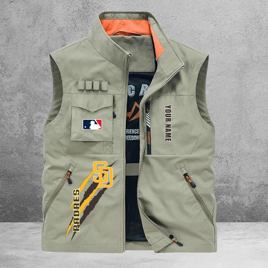 LIMITED EDITION - NEW CUSTOMIZED MLB18 SDP SAN DIEGO PADRES SLEEVELESS VEST