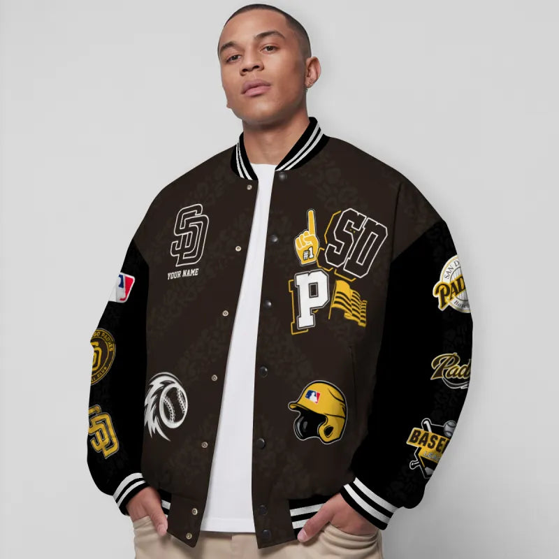 LIMITED EDITION - NEW CUSTOMIZED MLB18 SDP SAN DIEGO PADRES UNISEX T-SHIRT, POLO, HOODIE & JACKETS