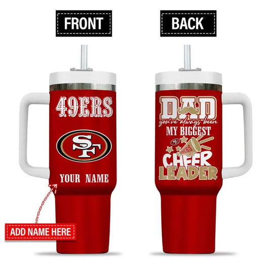 LIMITED EDITION - NEW CUSTOMIZED NFL11 SF49 SAN FRANCISCO 49ERS 40oz TUMBLER
