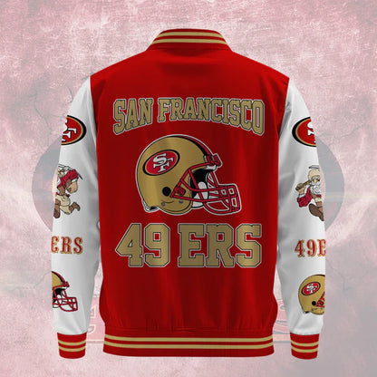 LIMITED EDITION - NEW CUSTOMIZED NFL11 SF49 SAN FRANCISCO 49ERS BASEBALL JACKET