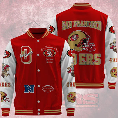 LIMITED EDITION - NEW CUSTOMIZED NFL11 SF49 SAN FRANCISCO 49ERS BASEBALL JACKET