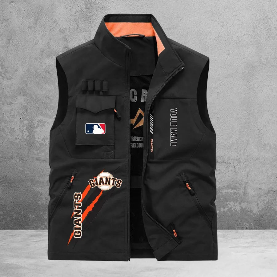 LIMITED EDITION - NEW CUSTOMIZED MLB06 SFG SAN FRANCISCO GIANTS SLEEVELESS VEST