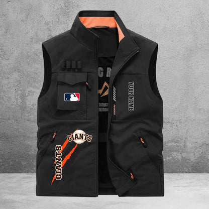 LIMITED EDITION - NEW CUSTOMIZED MLB06 SFG SAN FRANCISCO GIANTS SLEEVELESS VEST