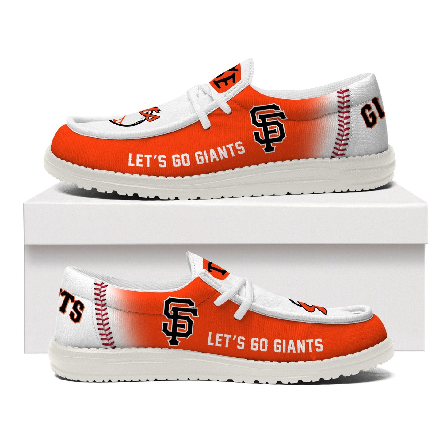 LIMITED EDITION - NEW CUSTOMIZED MLB06 SF GIANTS LOAFER SHOES