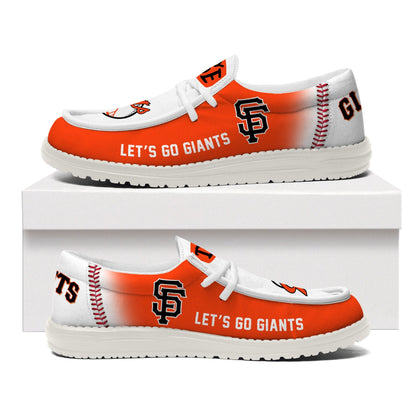LIMITED EDITION - NEW CUSTOMIZED MLB06 SF GIANTS LOAFER SHOES