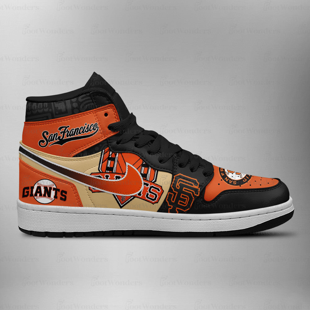 LIMITED EDITION - NEW CUSTOMIZED MLB06 SF GIANTS AIR JORDAN SNEAKERS
