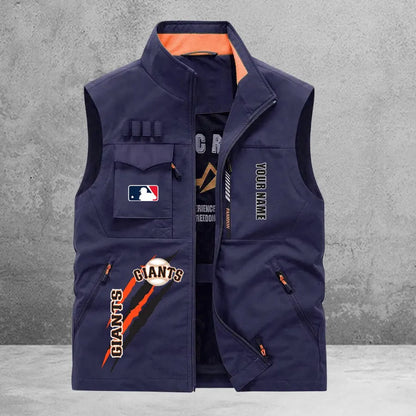 LIMITED EDITION - NEW CUSTOMIZED MLB06 SFG SAN FRANCISCO GIANTS SLEEVELESS VEST