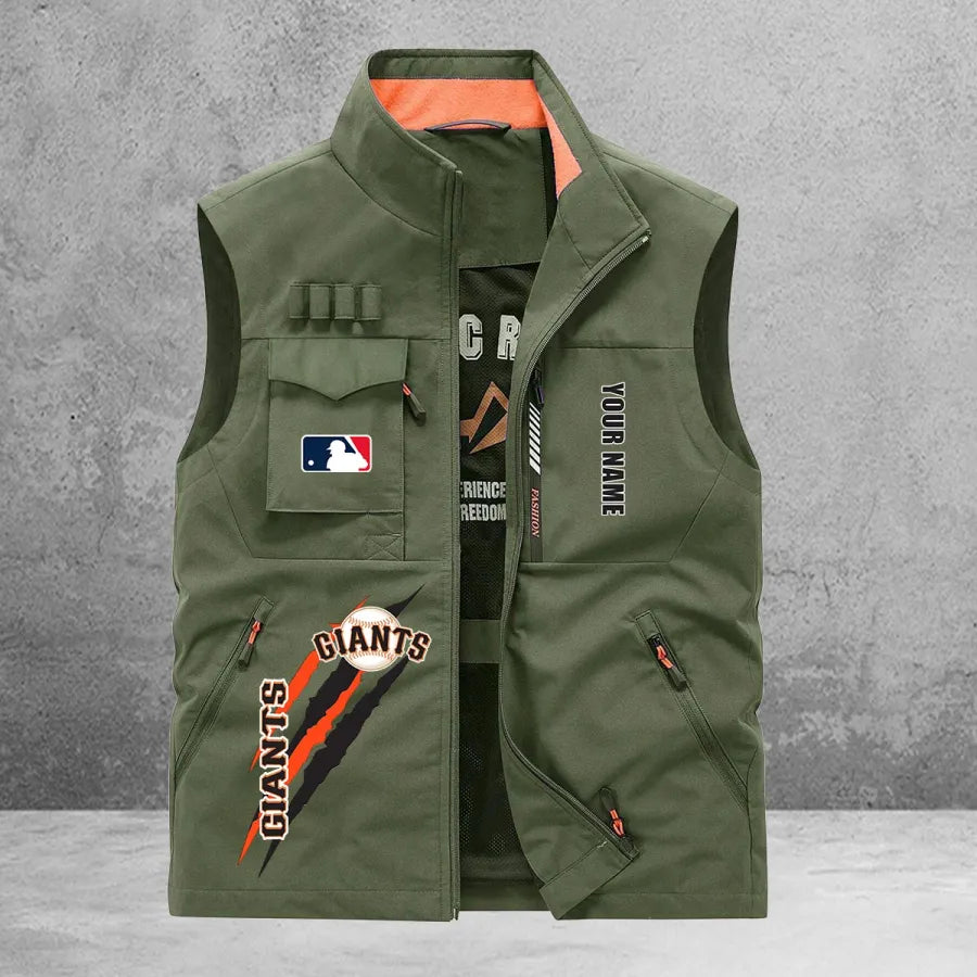 LIMITED EDITION - NEW CUSTOMIZED MLB06 SFG SAN FRANCISCO GIANTS SLEEVELESS VEST