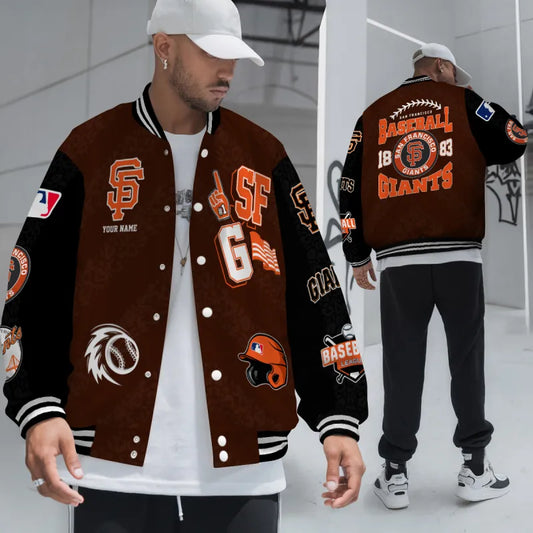 LIMITED EDITION - NEW CUSTOMIZED MLB06 SFG SAN FRANCISCO GIANTS UNISEX T-SHIRT, POLO, HOODIE & JACKETS