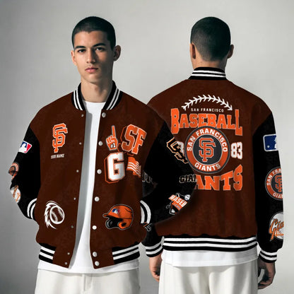 LIMITED EDITION - NEW CUSTOMIZED MLB06 SFG SAN FRANCISCO GIANTS UNISEX T-SHIRT, POLO, HOODIE & JACKETS