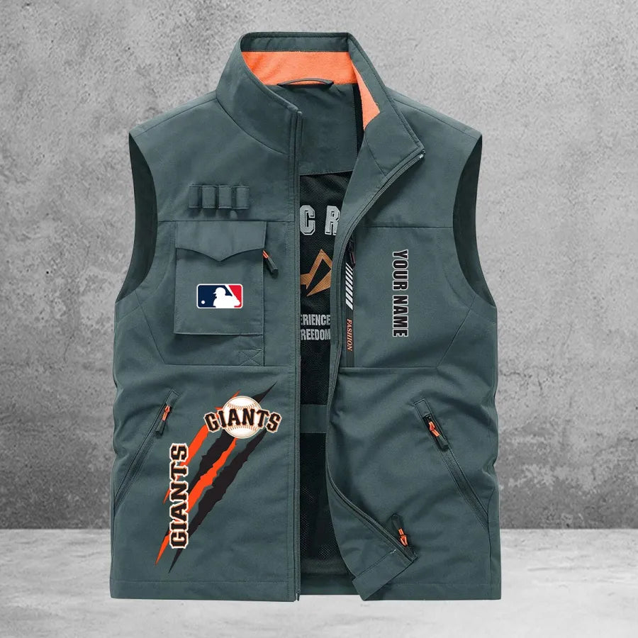 LIMITED EDITION - NEW CUSTOMIZED MLB06 SFG SAN FRANCISCO GIANTS SLEEVELESS VEST