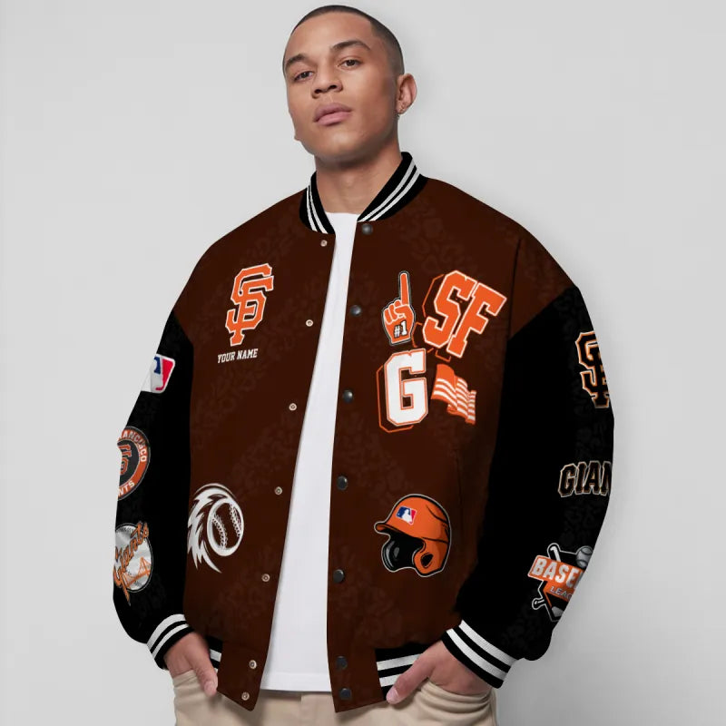LIMITED EDITION - NEW CUSTOMIZED MLB06 SFG SAN FRANCISCO GIANTS UNISEX T-SHIRT, POLO, HOODIE & JACKETS