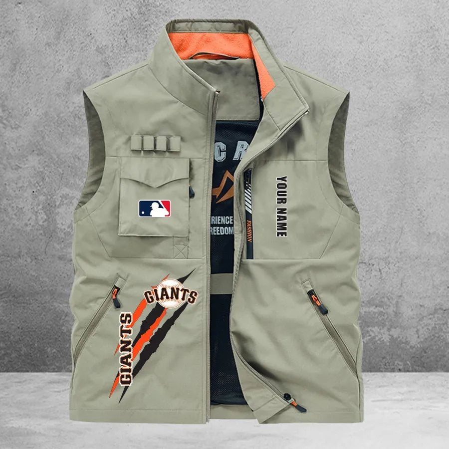 LIMITED EDITION - NEW CUSTOMIZED MLB06 SFG SAN FRANCISCO GIANTS SLEEVELESS VEST