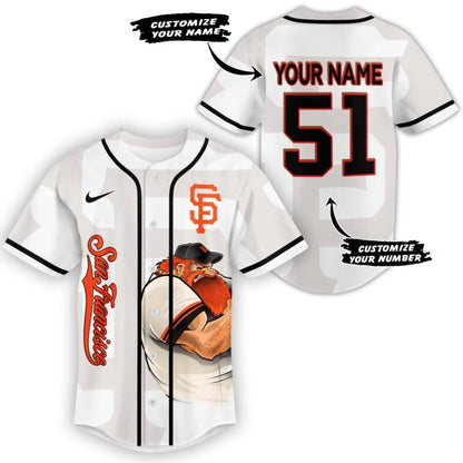 LIMITED EDITION - NEW CUSTOMIZED MLB06 SF GIANTS BASEBALL JERSEY