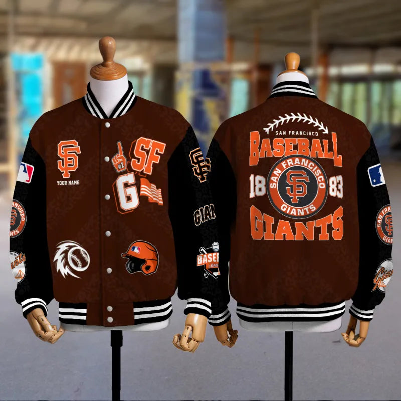 LIMITED EDITION - NEW CUSTOMIZED MLB06 SFG SAN FRANCISCO GIANTS UNISEX T-SHIRT, POLO, HOODIE & JACKETS