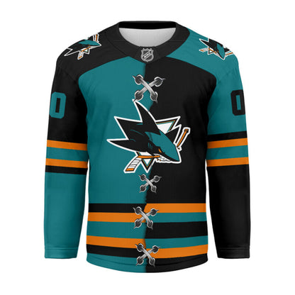 LIMITED EDITION - NEW CUSTOMIZED NHL32 SJ SHARKS UNISEX HOCKEY JERSEY