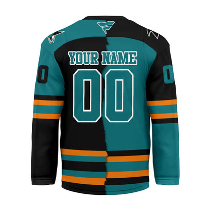 LIMITED EDITION - NEW CUSTOMIZED NHL32 SJ SHARKS UNISEX HOCKEY JERSEY