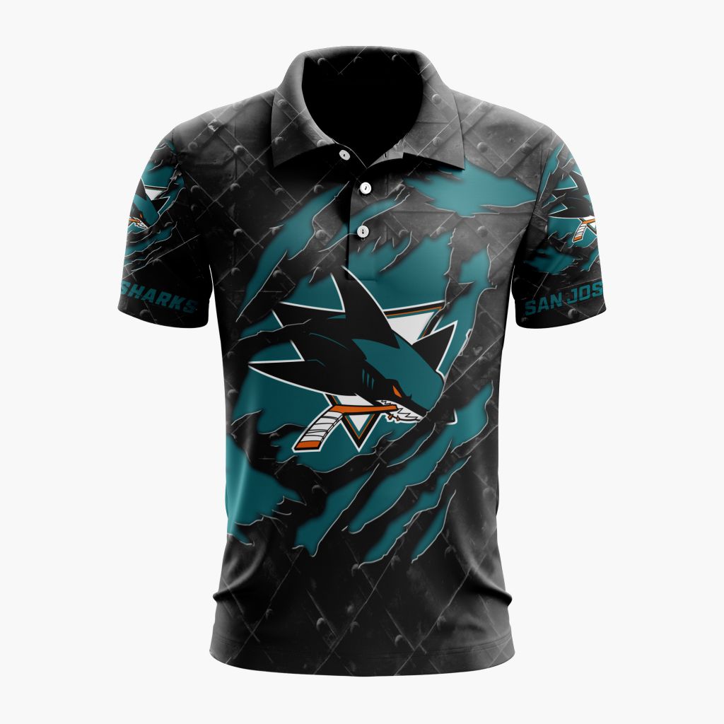 LIMITED EDITION - NEW CUSTOMIZED NHL32 SJS SAN JOSE SHARKS UNISEX T-SHIRT, POLO, HOODIE & JACKETS