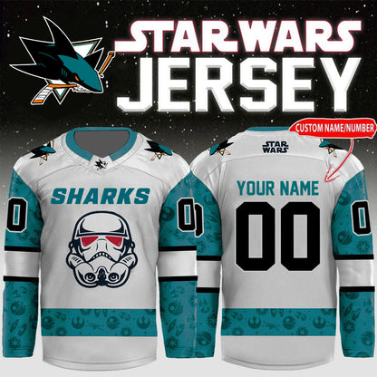 LIMITED EDITION - NEW CUSTOMIZED NHL32 SJ SHARKS UNISEX HOCKEY JERSEY