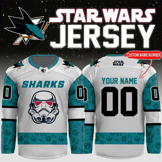 LIMITED EDITION - NEW CUSTOMIZED NHL32 SJ SHARKS UNISEX HOCKEY JERSEY