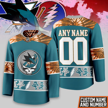 LIMITED EDITION - NEW CUSTOMIZED NHL32 SJ SHARKS UNISEX HOCKEY JERSEY