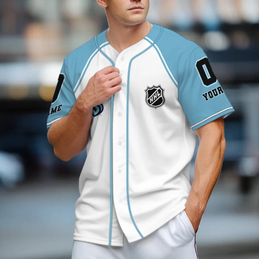 LIMITED EDITION - NEW CUSTOMIZED NHL20 ST KRAKEN BASEBALL JERSEY
