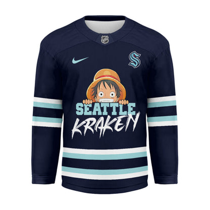 LIMITED EDITION - NEW CUSTOMIZED NHL20 ST KRAKEN UNISEX HOCKEY JERSEY
